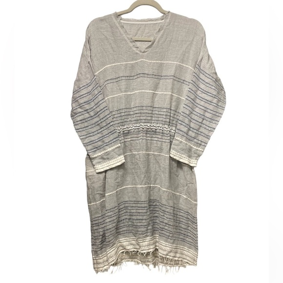 Lemlem Almaz Easy Dress in Pebble Grey size small NWT - Picture 3 of 8